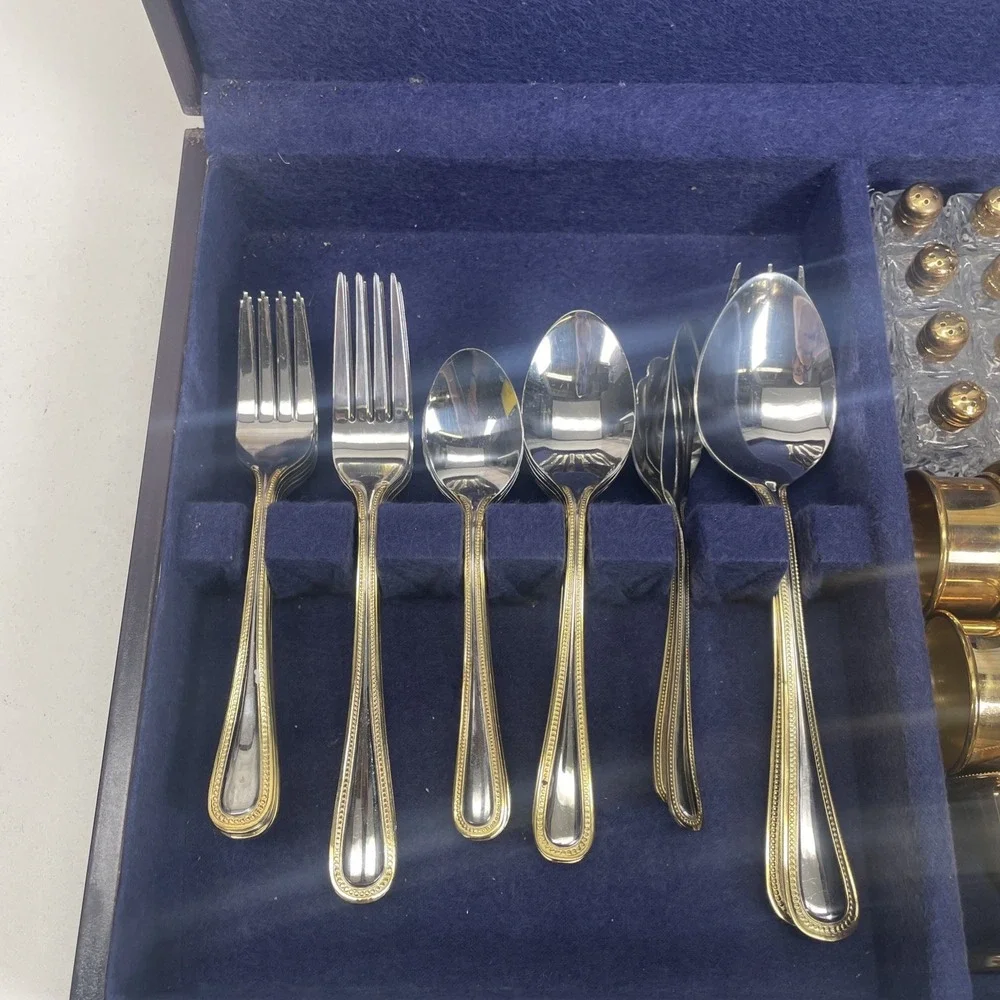 8 Person Set International Silver Co China Silver Silverware Set 72 Piece/box
